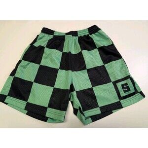 Some Slight Shorts Adult Small Black Green Some Slight Mesh HTF Anime